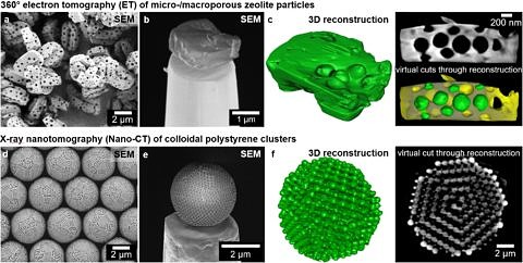 Stamping transfer method allows site specific pick-up of single particles for 360 degree tomography analysis