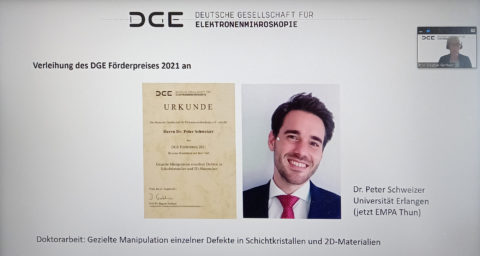 Towards entry "Dr. Peter Schweizer received the „DGE-Förderpreis“ for his outstanding PhD thesis"