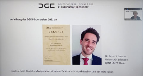 Towards entry "Dr. Peter Schweizer received the “DGE-Förderpreis” for his outstanding PhD thesis"