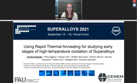 Zum Artikel "Dorota Kubacka delivered a selected talk at superalloy 2021"