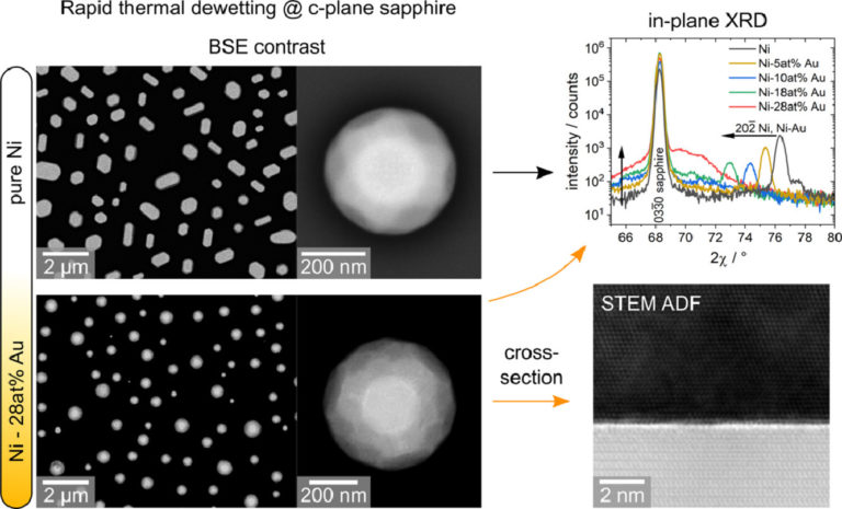 Structure and properties of supersaturated Ni-Au nanoparticles revealed by GRK and IMN researchers