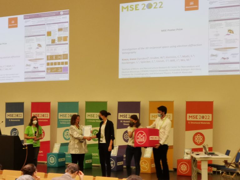 Best poster award at MSE 2022, congratulations, Irene!