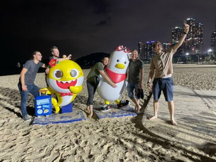 Selfie at the Haeundae Beach in Busan